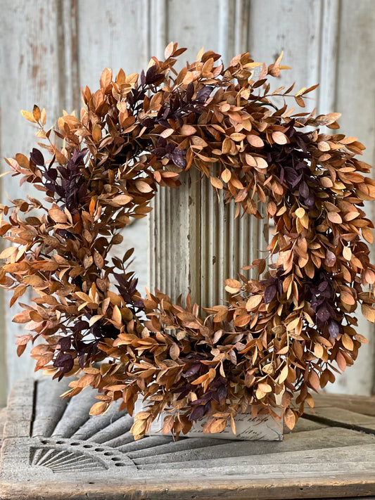 Ombre Woods Wreath, Feathered Farmhouse