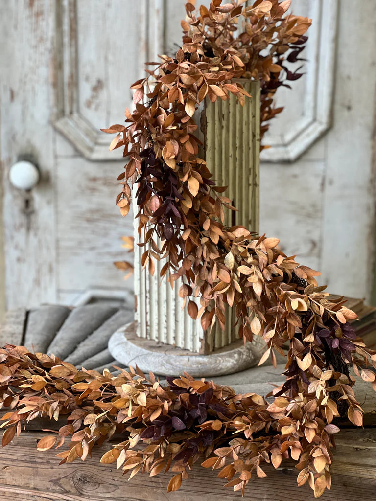 Ombre Woods Garland, Feathered Farmhouse