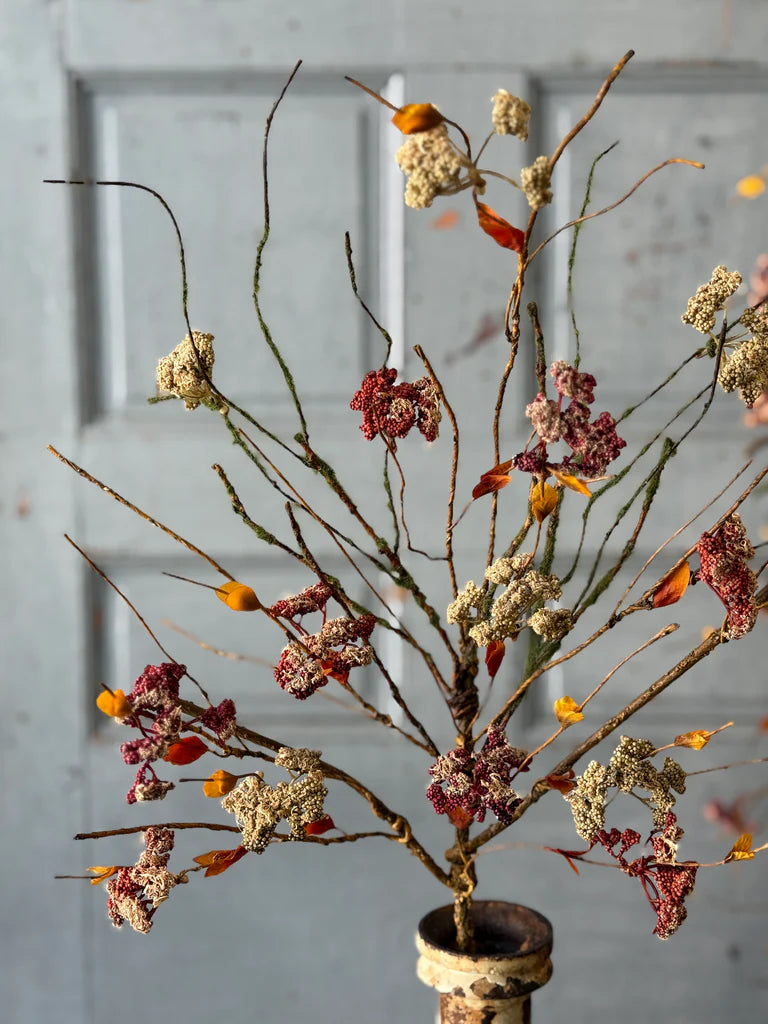 Autumn Finale Spray, Feathered Farmhouse