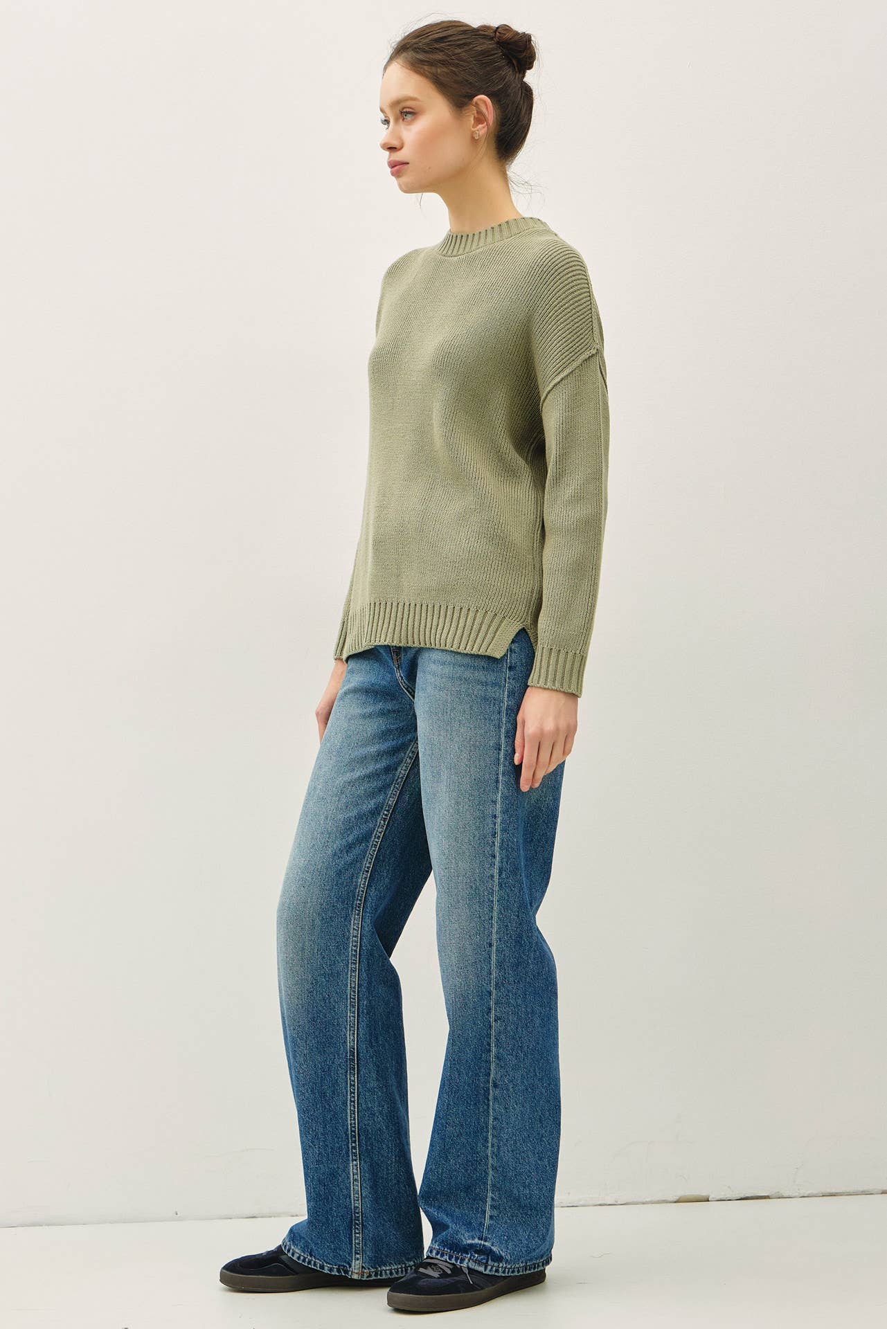 Oversize Cut Sweater, Feathered Farmhouse