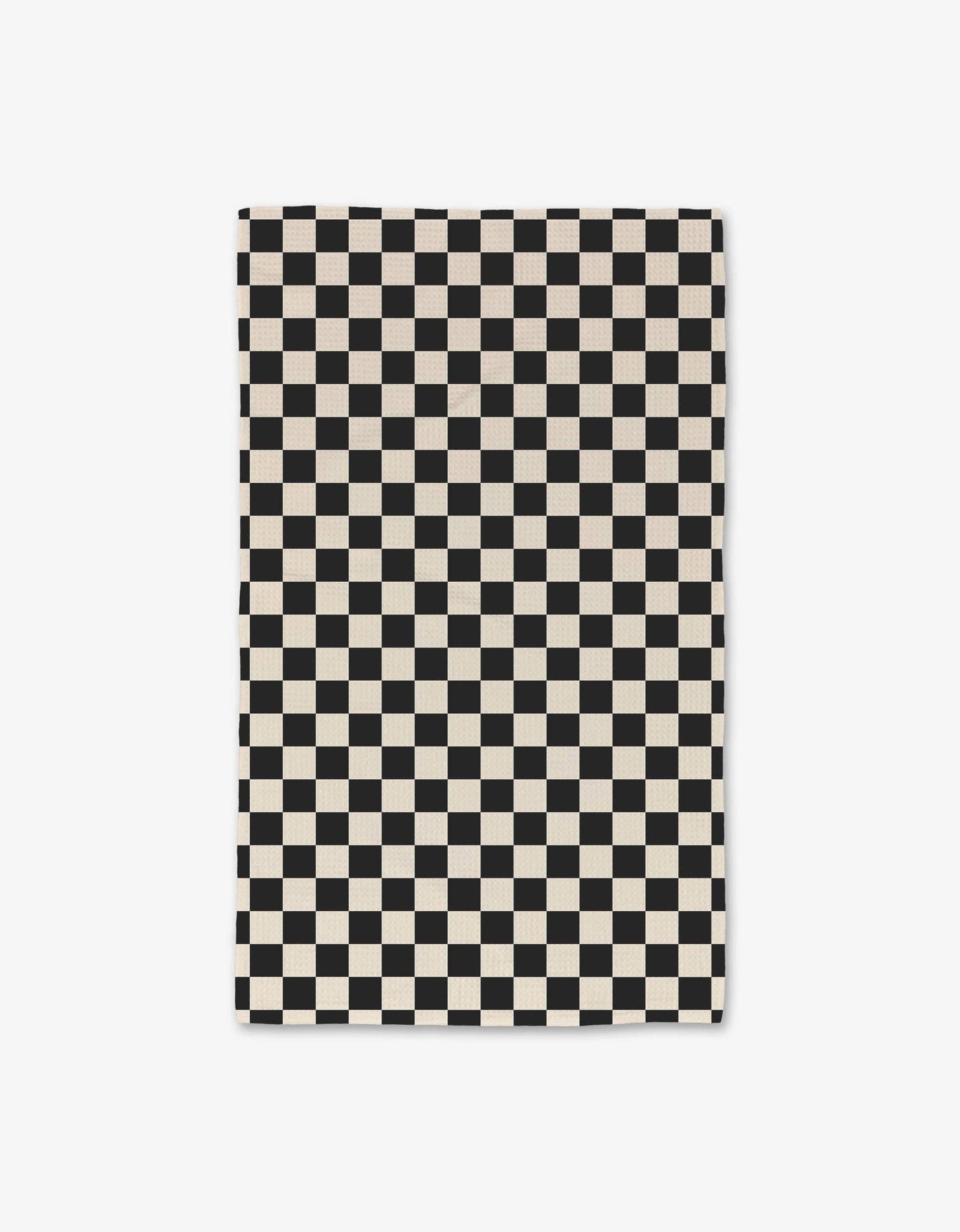 Checkered Luxe Hand Towel, Feathered Farmhouse