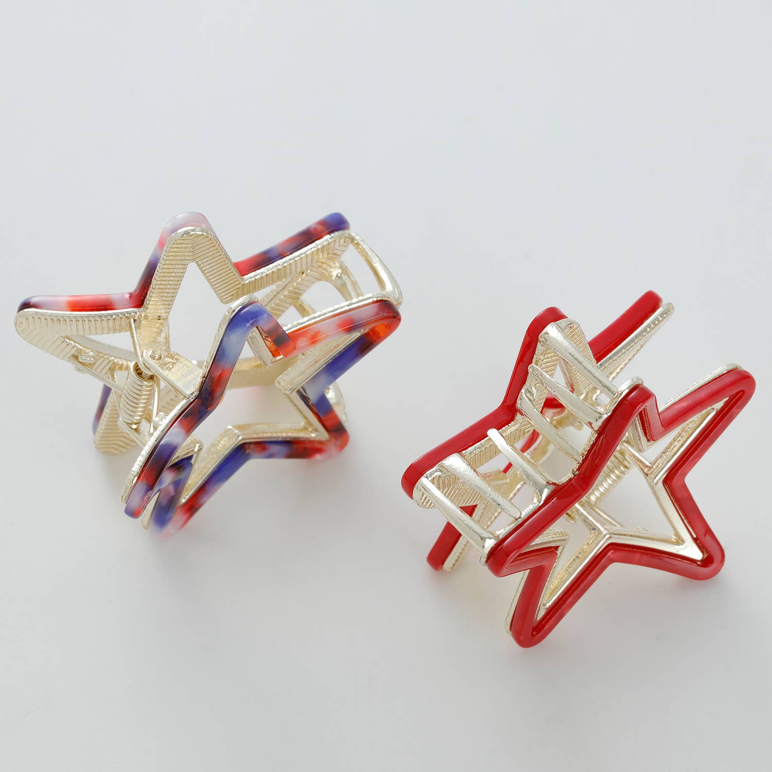 Americana Star Metal Claw Clip, Feathered Farmhouse