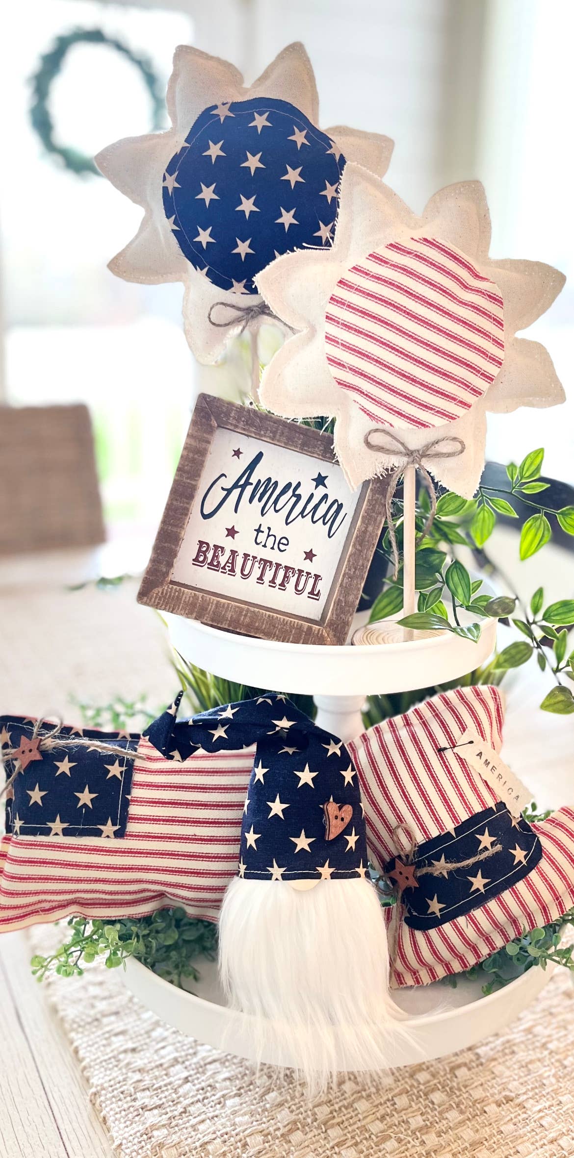 Vintage Rustic Sunflower Set, Feathered Farmhouse