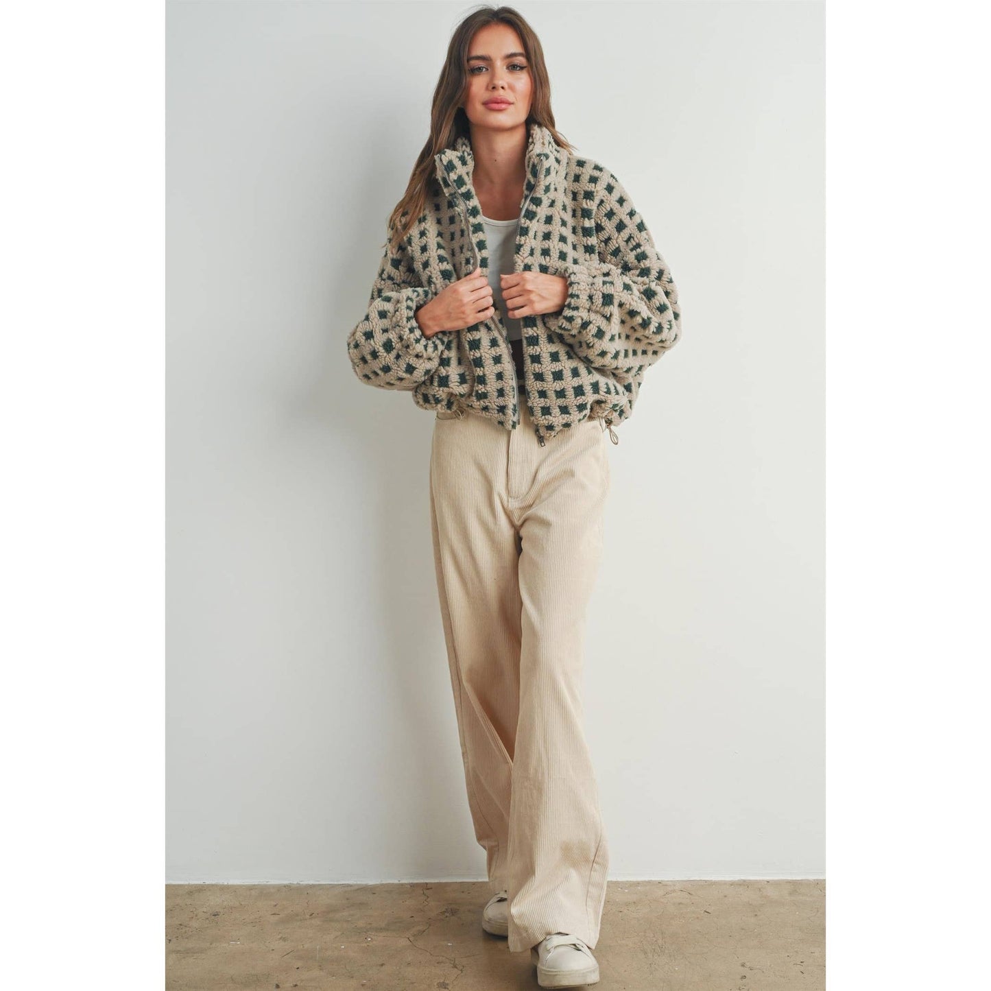 Fuzzy Sherpa Jacket, Feathered Farmhouse