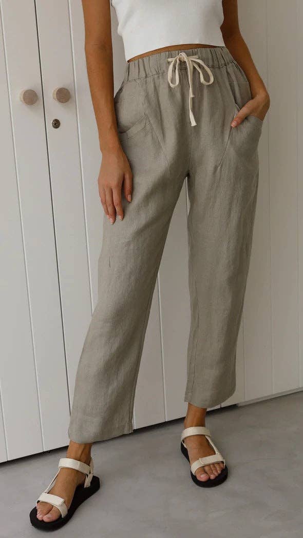 Linen Casual Fit Pants