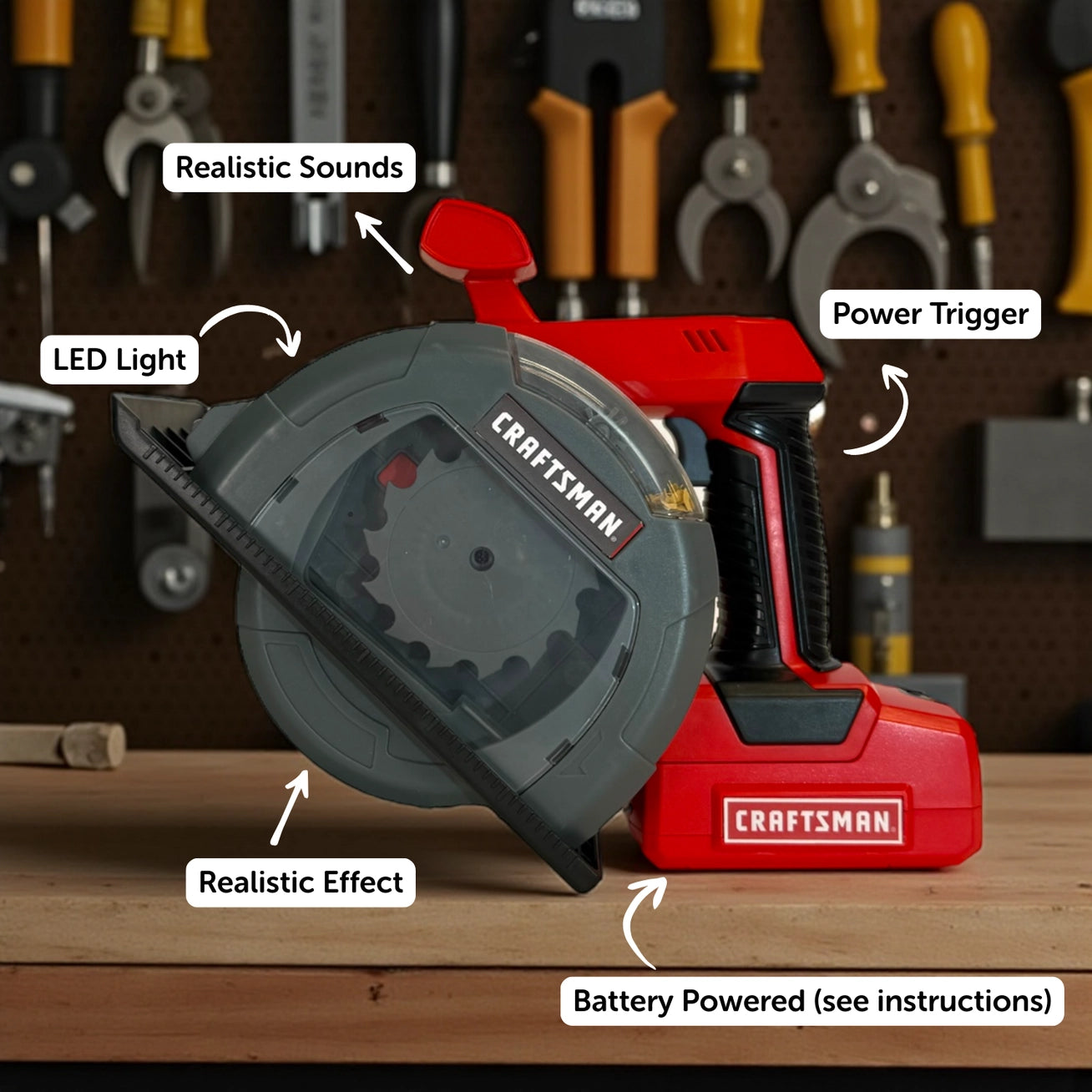 Craftsman Battery Operated Circular Saw, Feathered Farmhouse