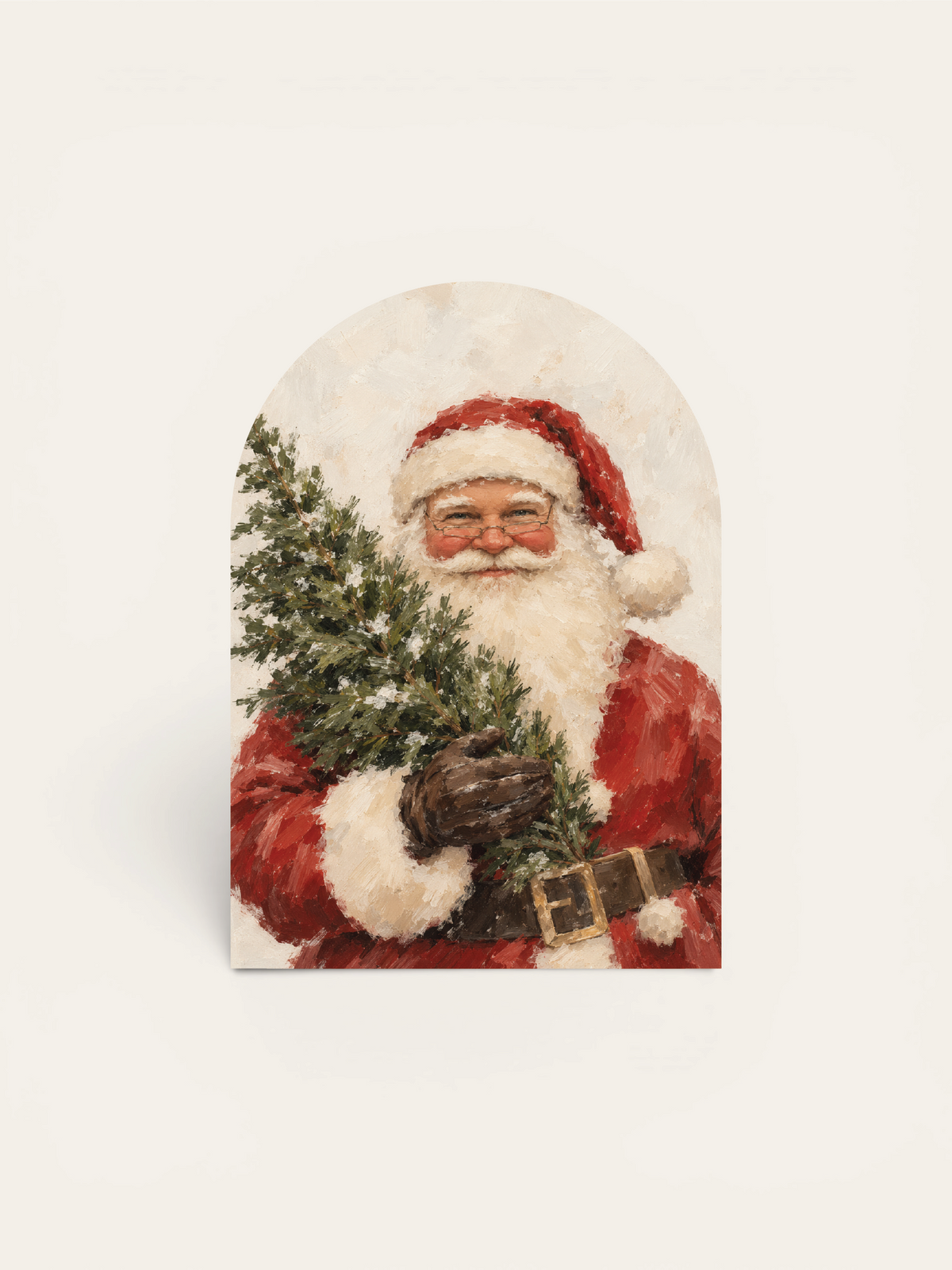 Santa Evergreen Arch, Feathered Farmhouse