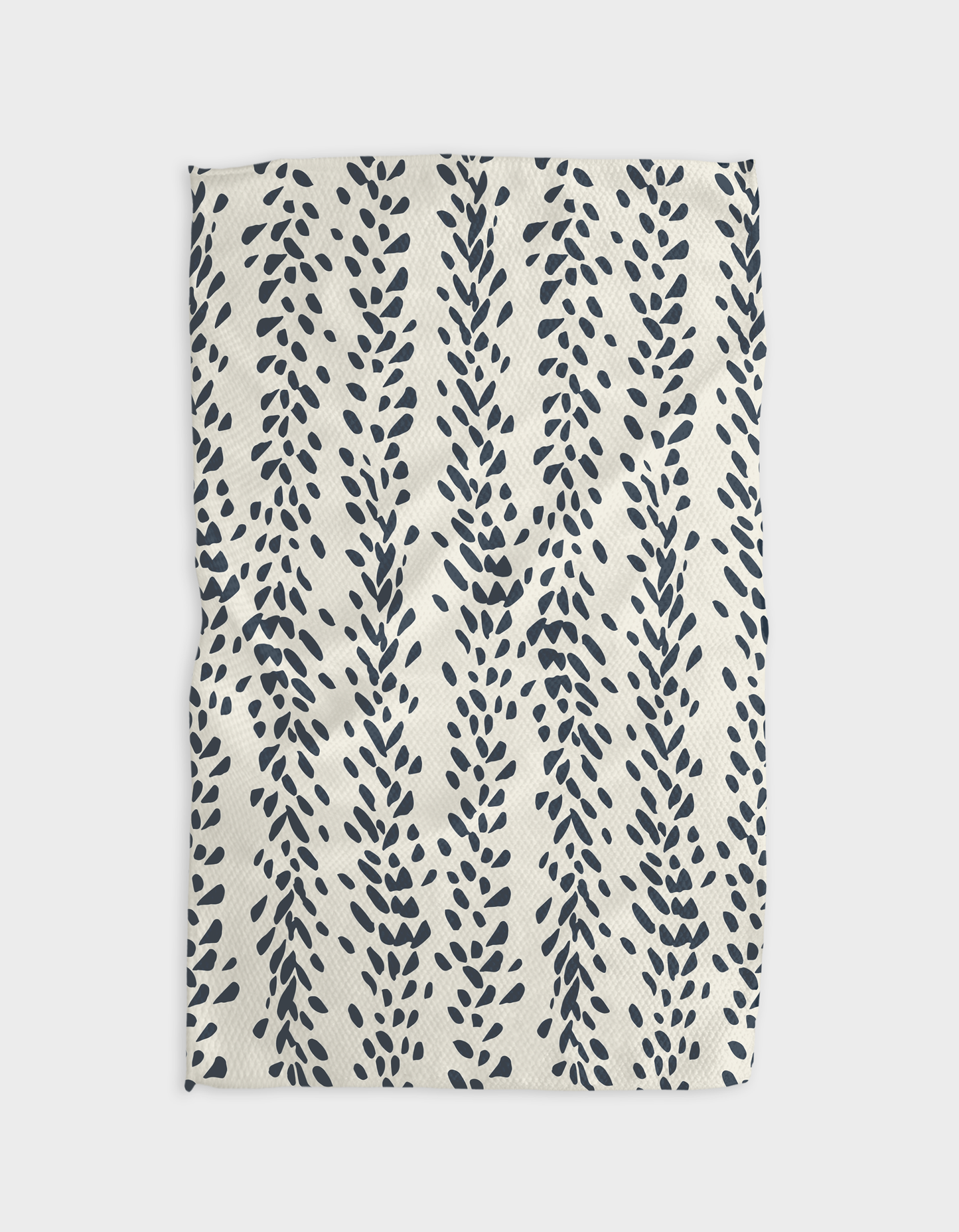 Reeds Printed Midnight Tea Towel, Feathered Farmhouse