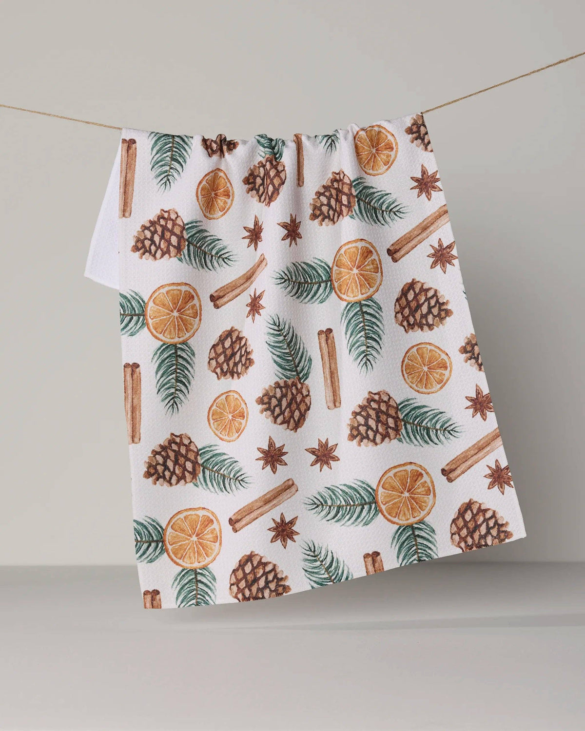 Simmer Pot Tea Towel, Feathered Farmhouse