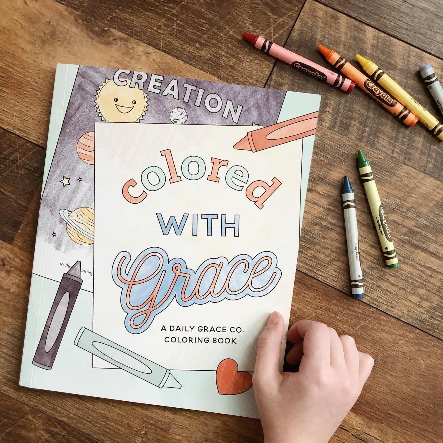 Colored With Grace Kids Coloring Book, The Feathered Farmhouse