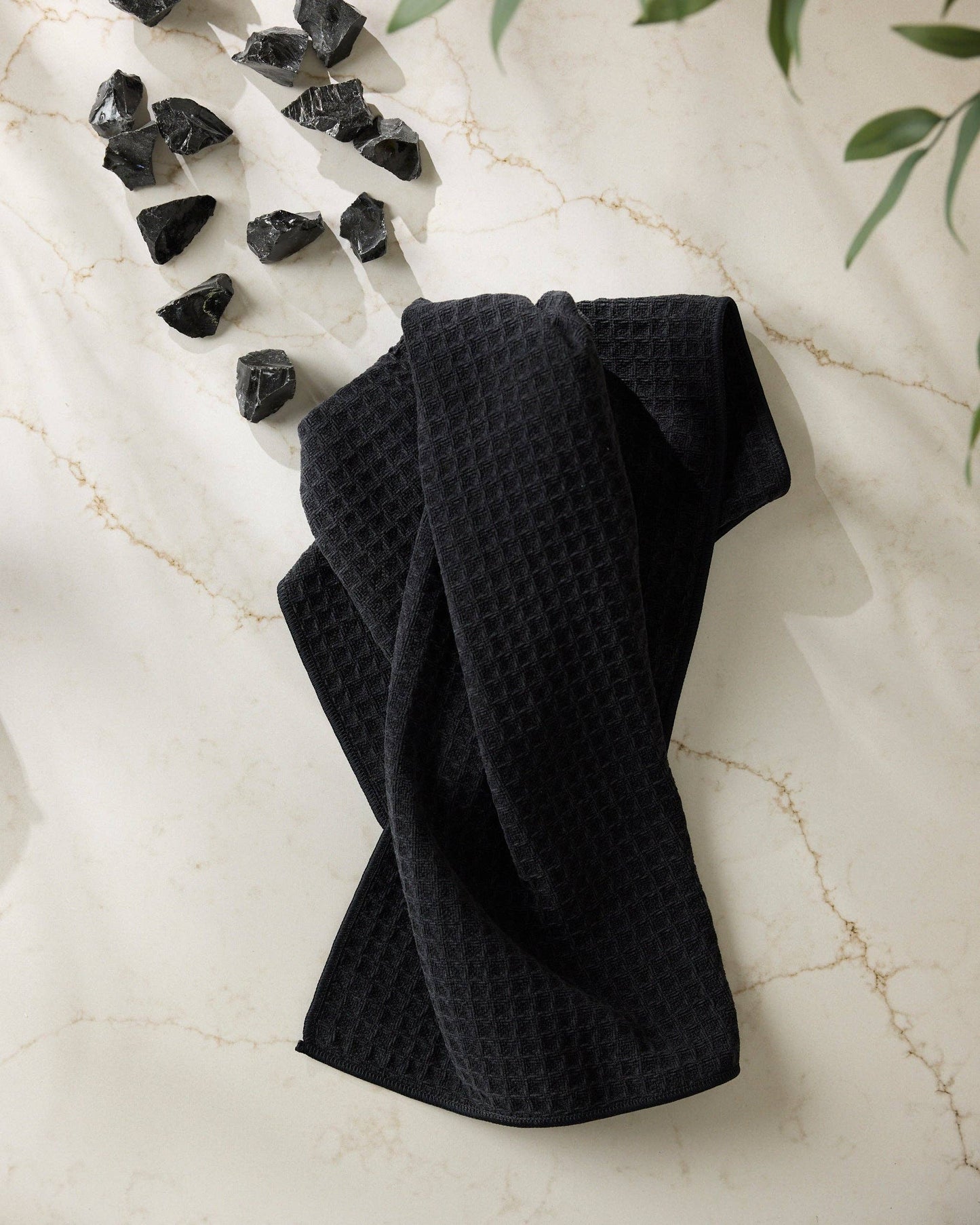 Onyx Truffle Hand Towel, Feathered Farmhouse