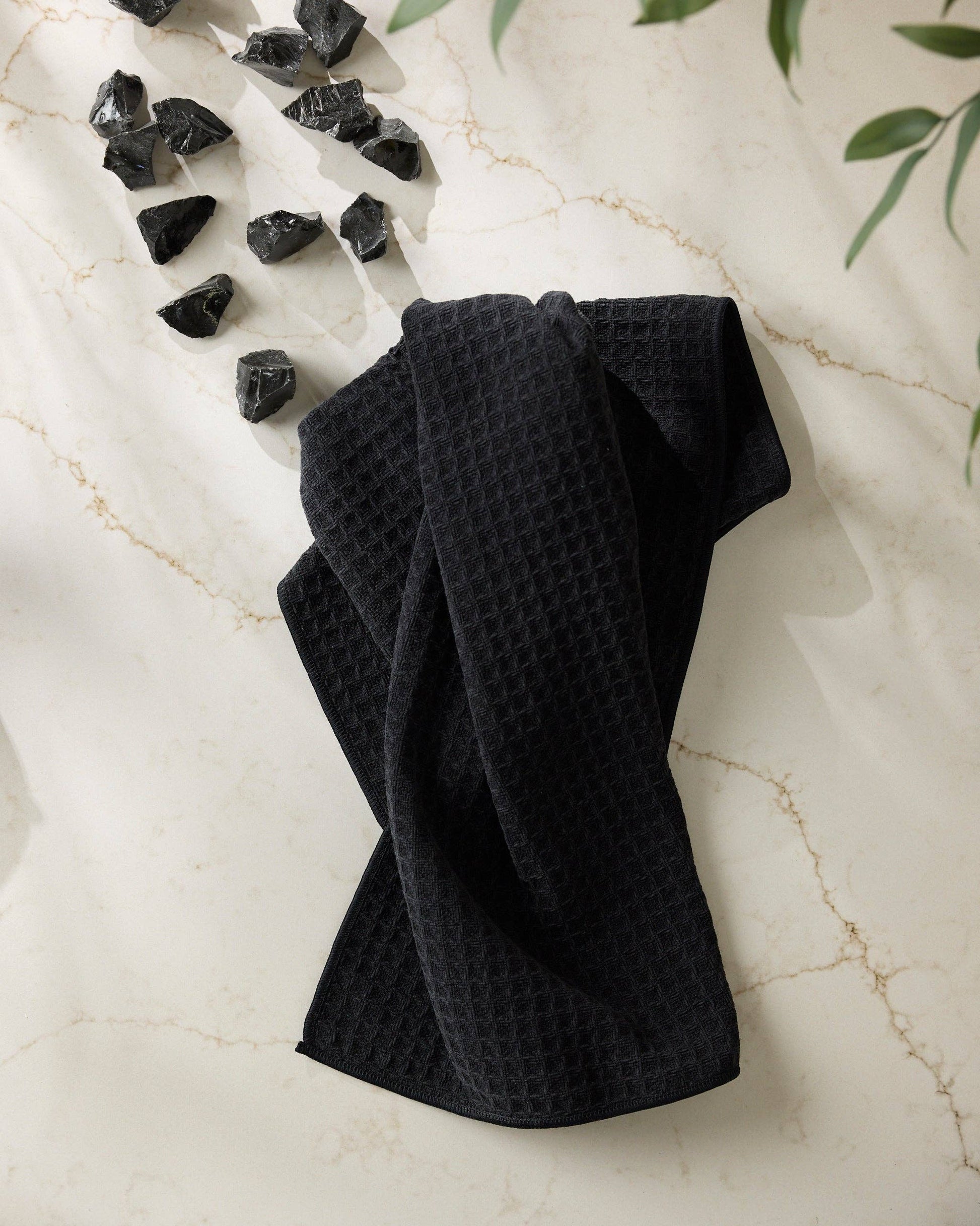 Onyx Truffle Hand Towel, Feathered Farmhouse