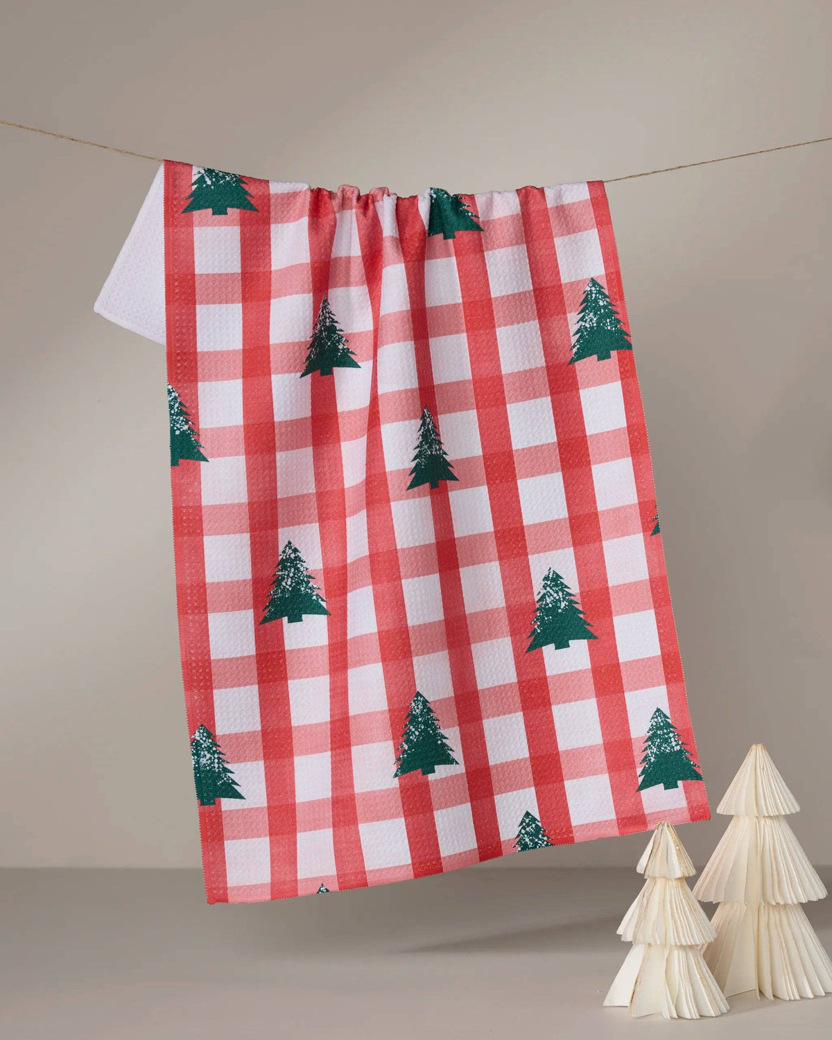 Christmas Pines Tea Towel, Feathered Farmhouse