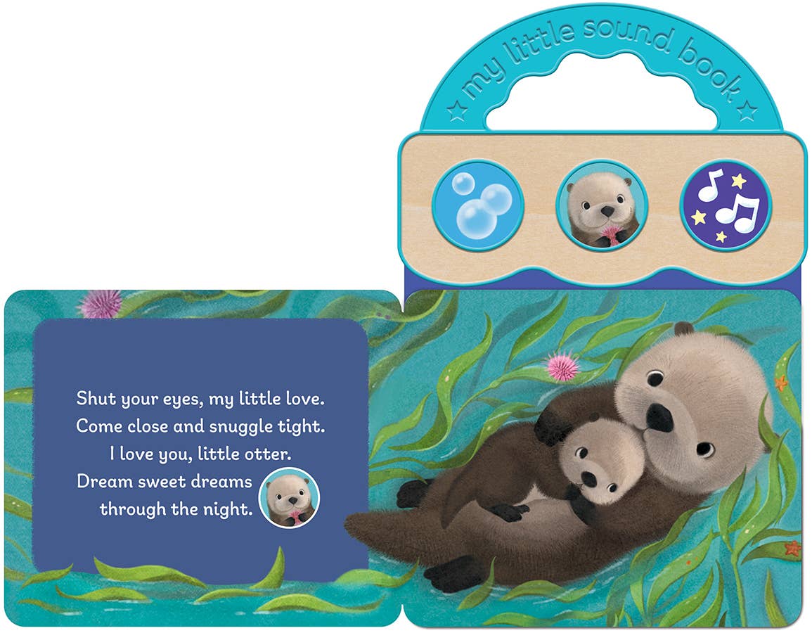 Good Night, Little Otter 3-Button Bedtime Sound Book, Feathered Farmhouse