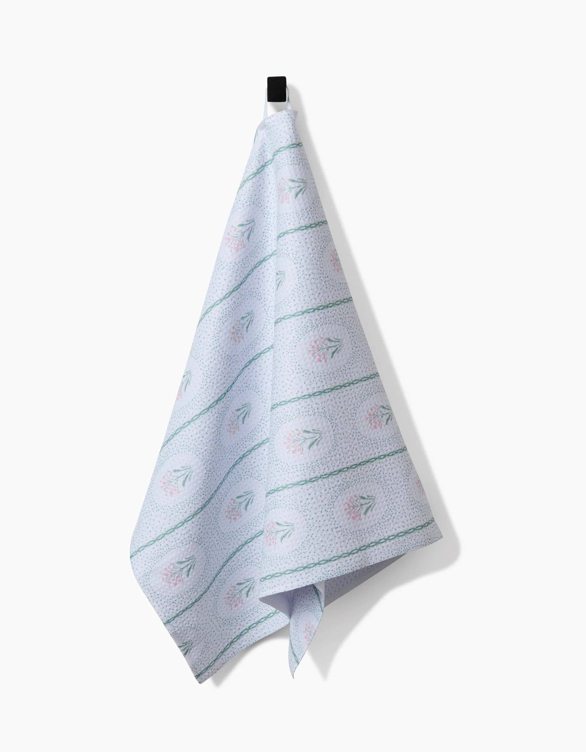 Cottage Dainty Spotted Tea Towel, Feathered Farmhouse
