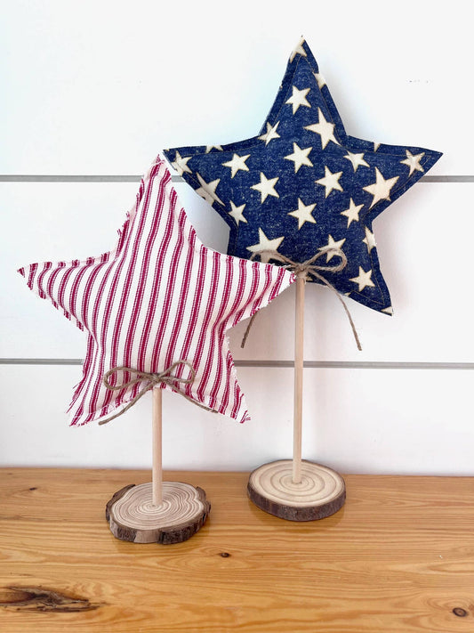 Vintage Star Rustic Star Set, Feathered Farmhouse