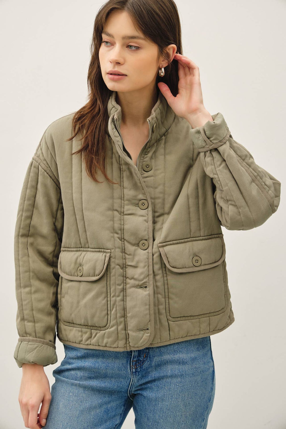 Paige Quilted Jacket, Feathered Farmhouse