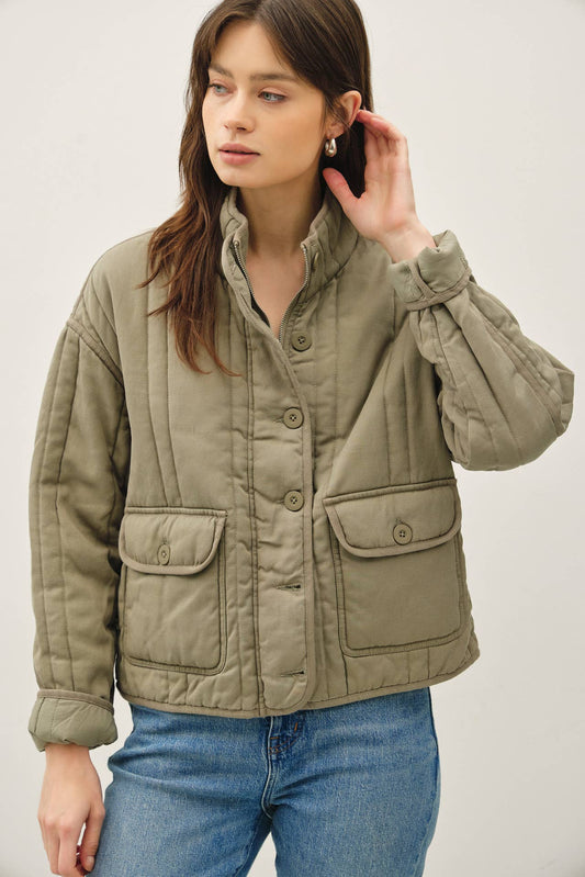 Paige Quilted Jacket, Feathered Farmhouse