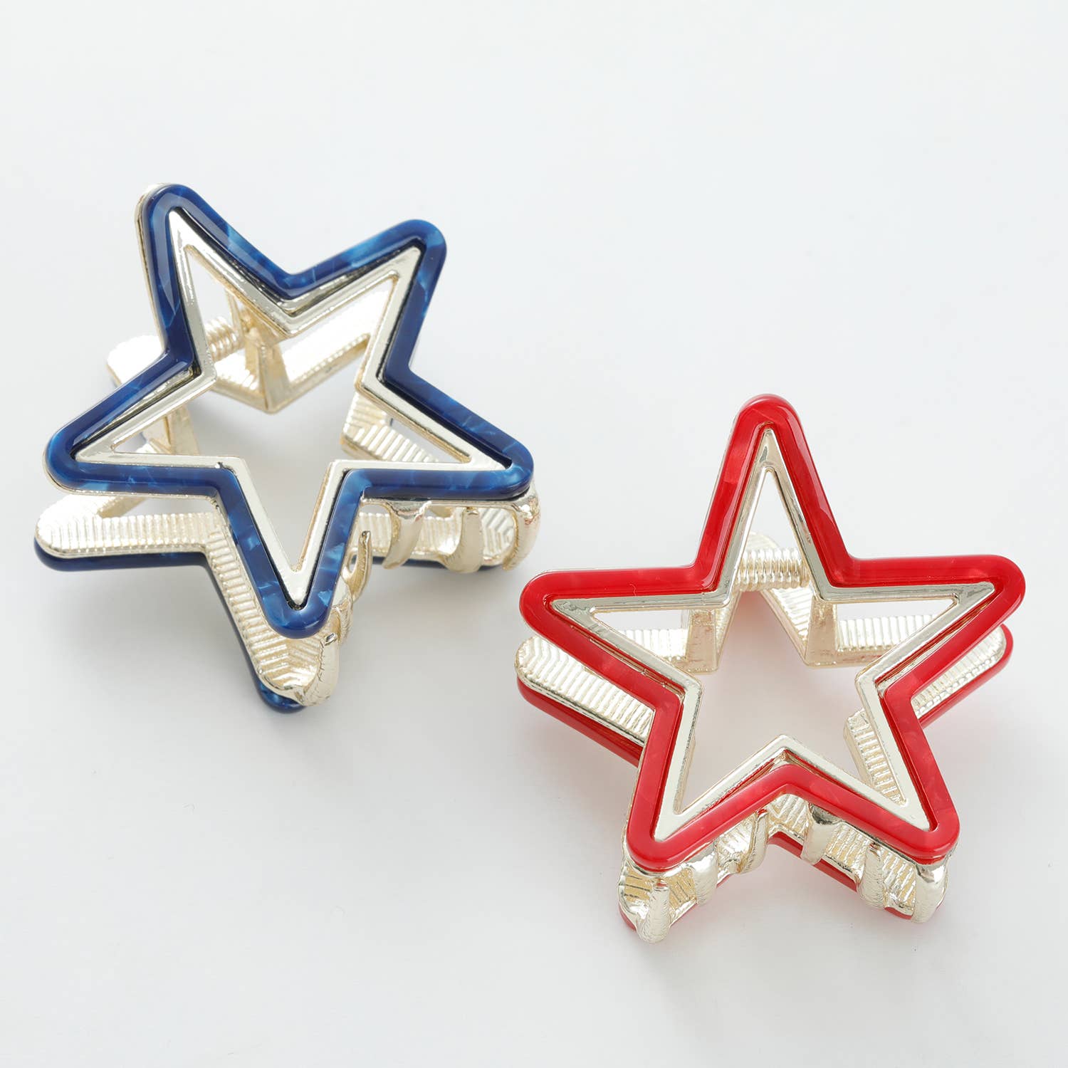 Americana Star Metal Claw Clip, Feathered Farmhouse