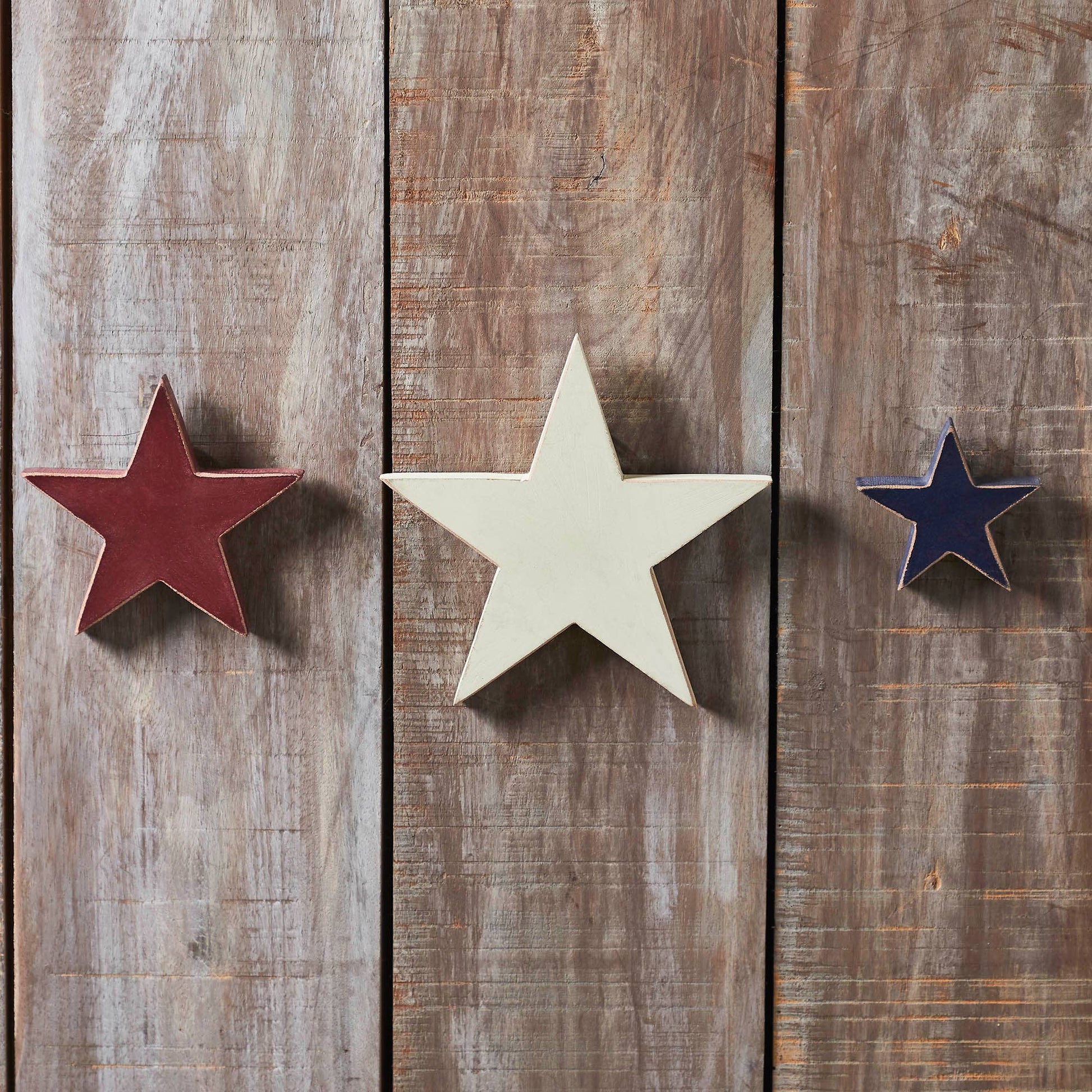 Hanging Wooden Stars on Base, The Feathered Farmhouse