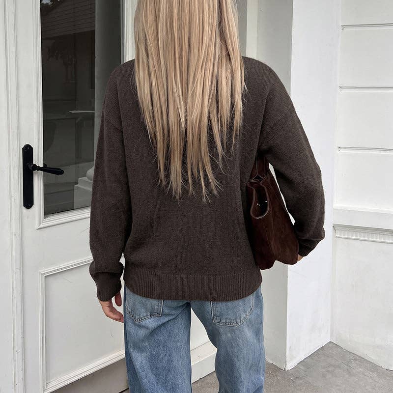 Kaycee Oversized Button Front Sweater, Feathered Farmhouse