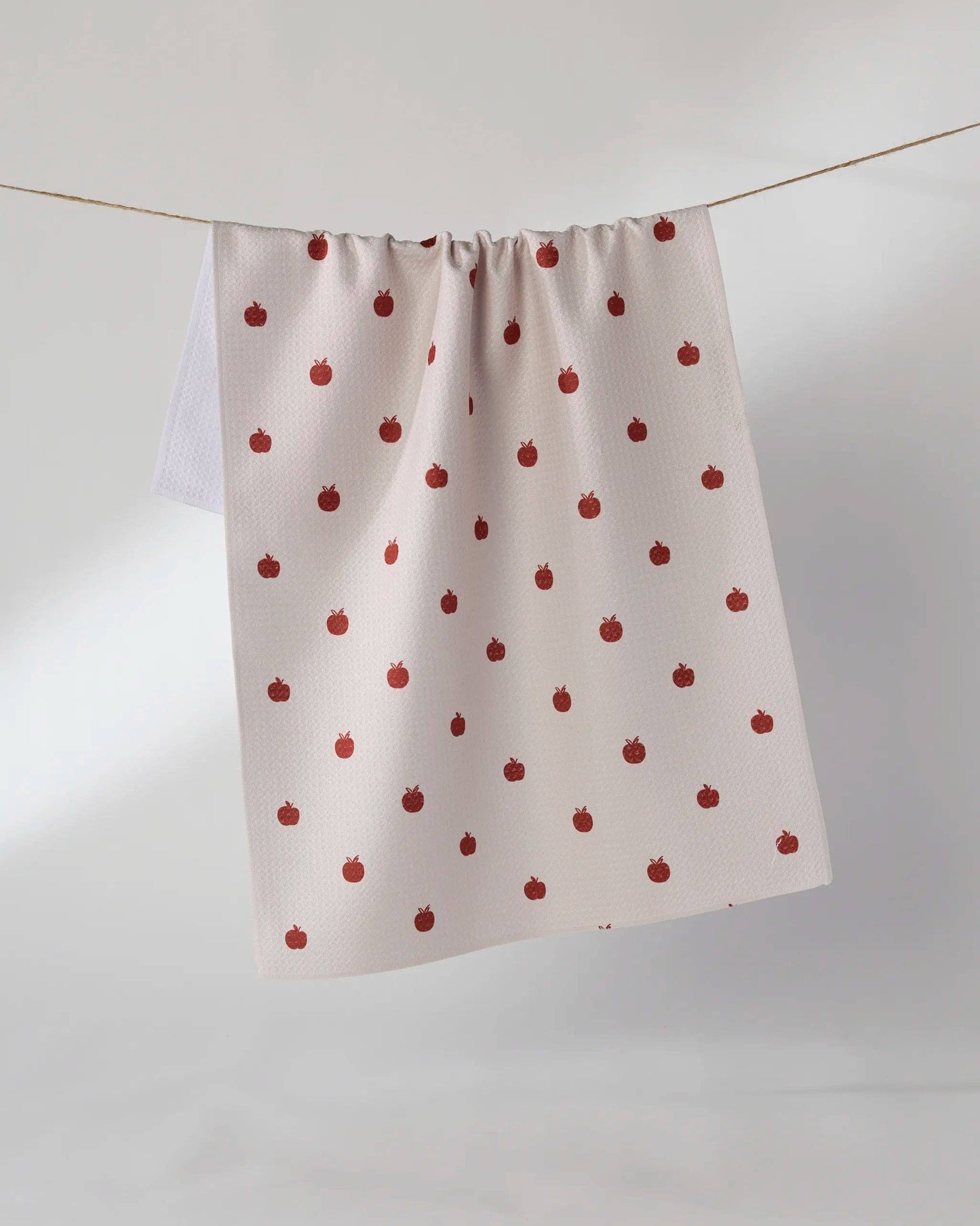 Dotty Apple Tea Towel, Feathered Farmhouse