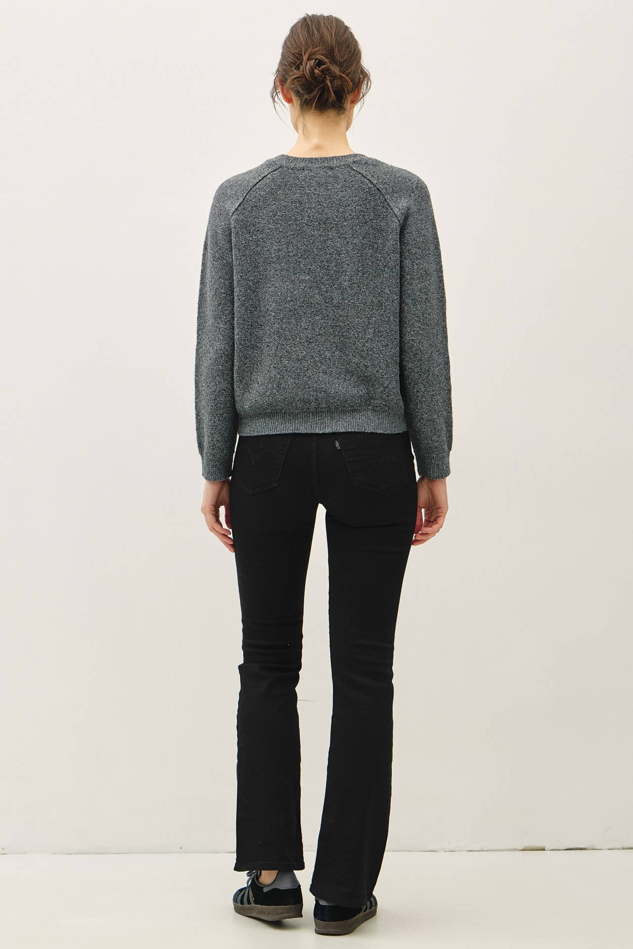 Charcoal Alpine Ultra Cozy Henley Sweater Top