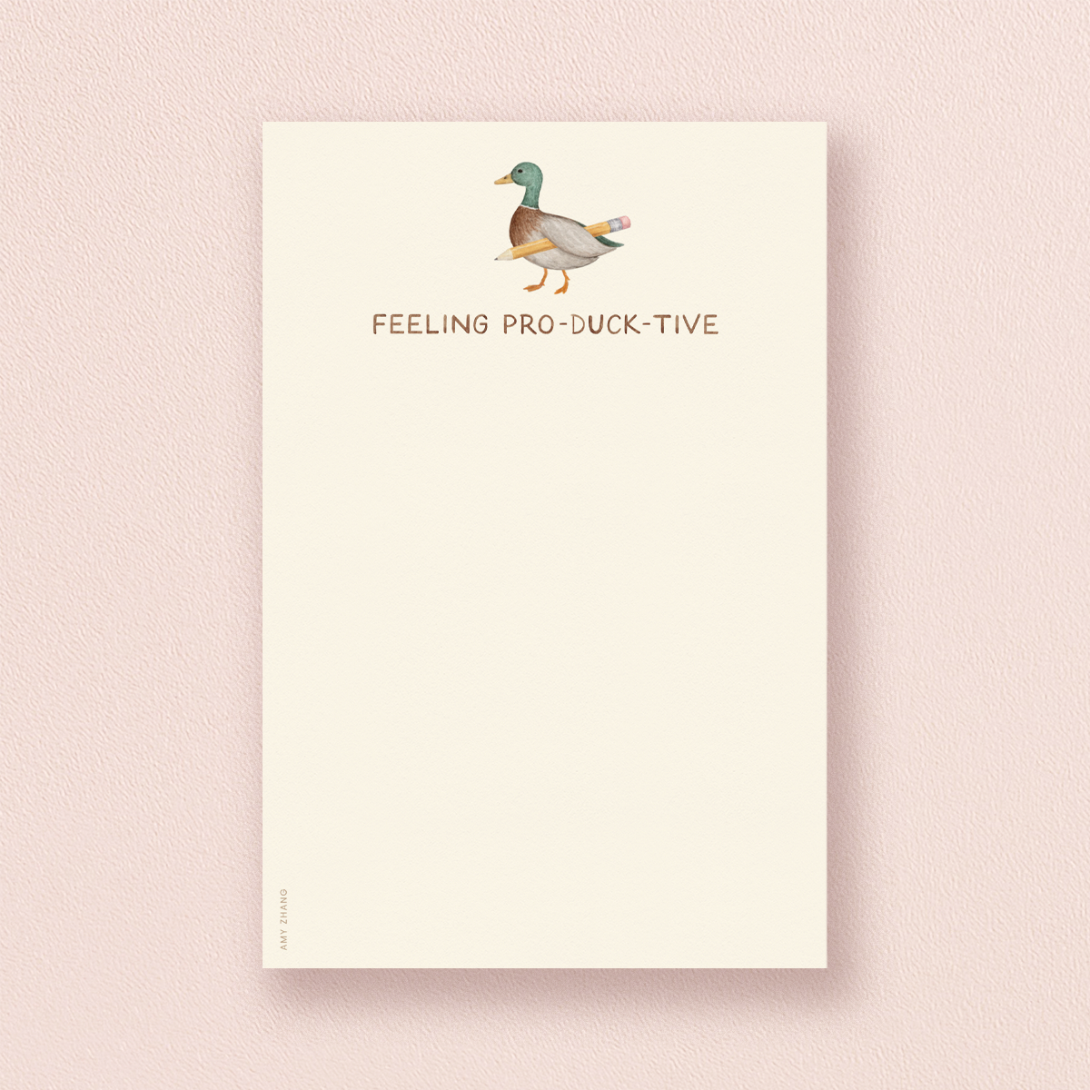 Feeling Productive Notepad, Feathered Farmhouse
