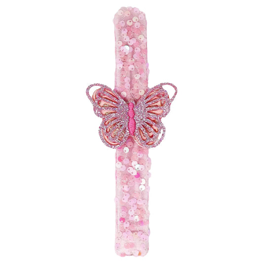Butterfly Sequin Slap Bracelet, Feathered Farmhouse