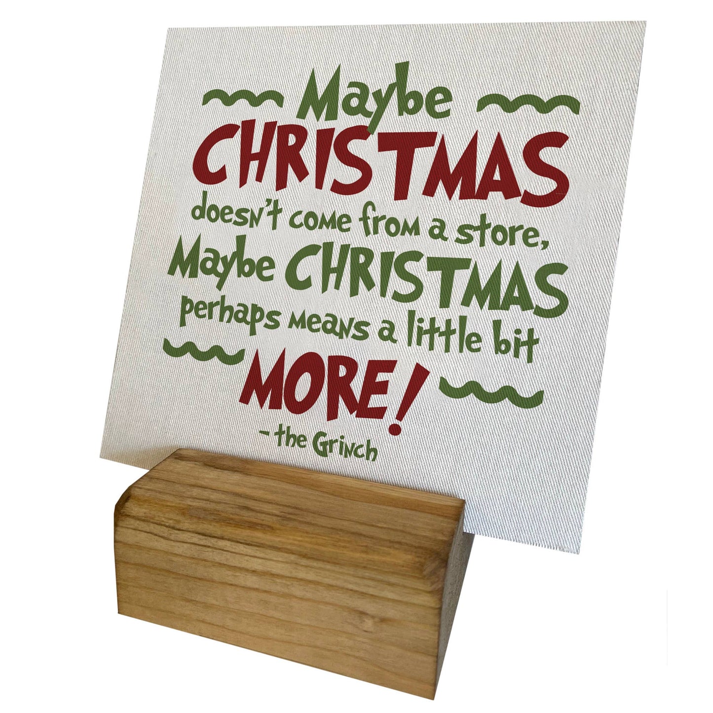 The Grinch Mini Canvas, Feathered Farmhouse