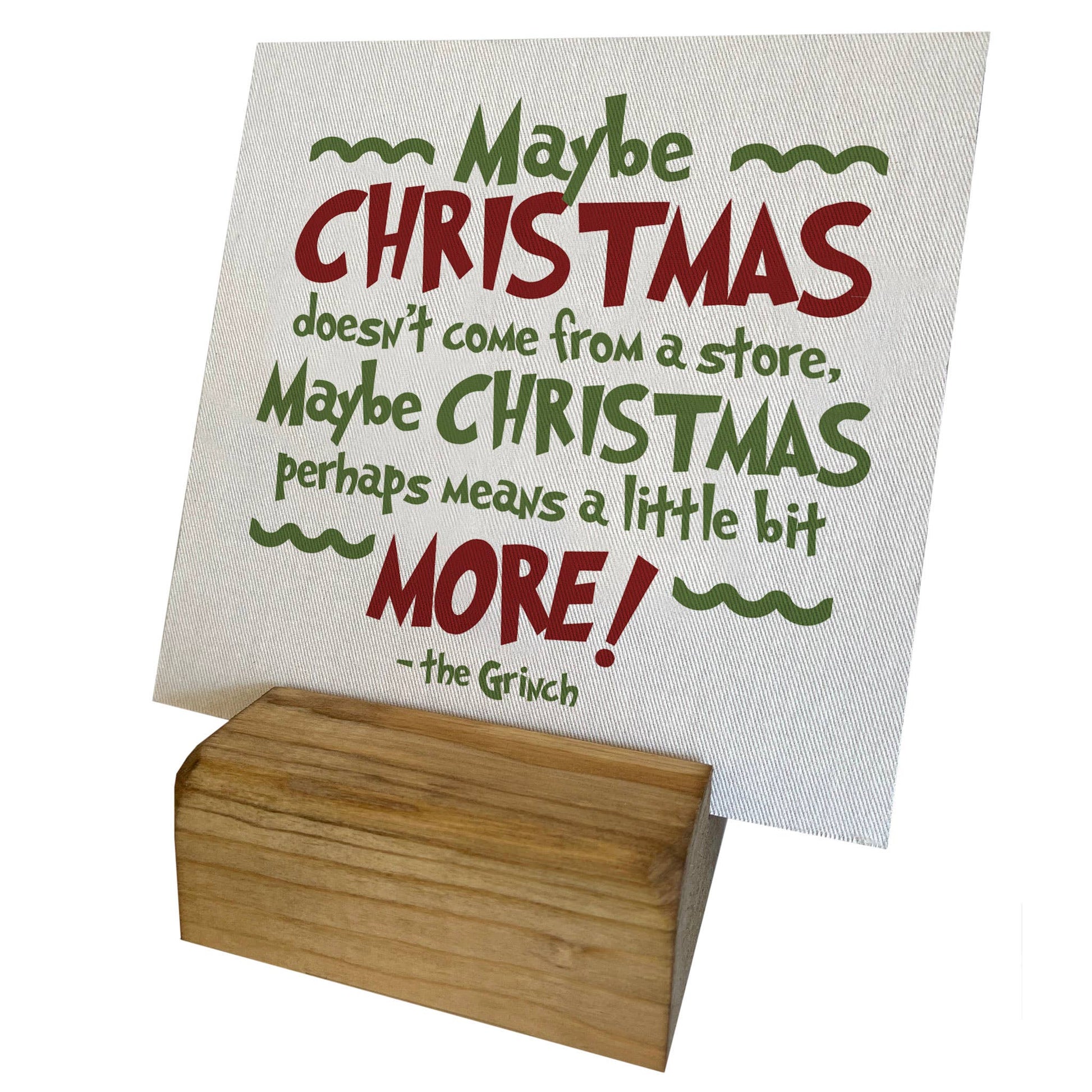 The Grinch Mini Canvas, Feathered Farmhouse