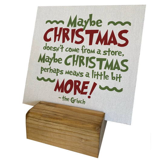 The Grinch Mini Canvas, Feathered Farmhouse