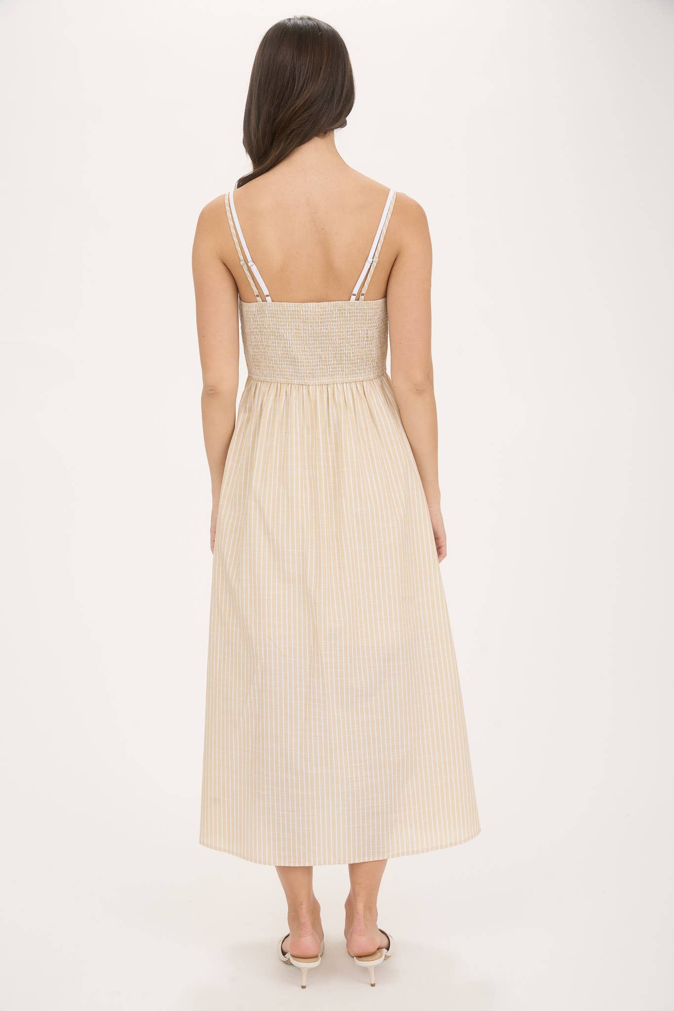 Button Down Midi Dress, Feathered Farmhouse