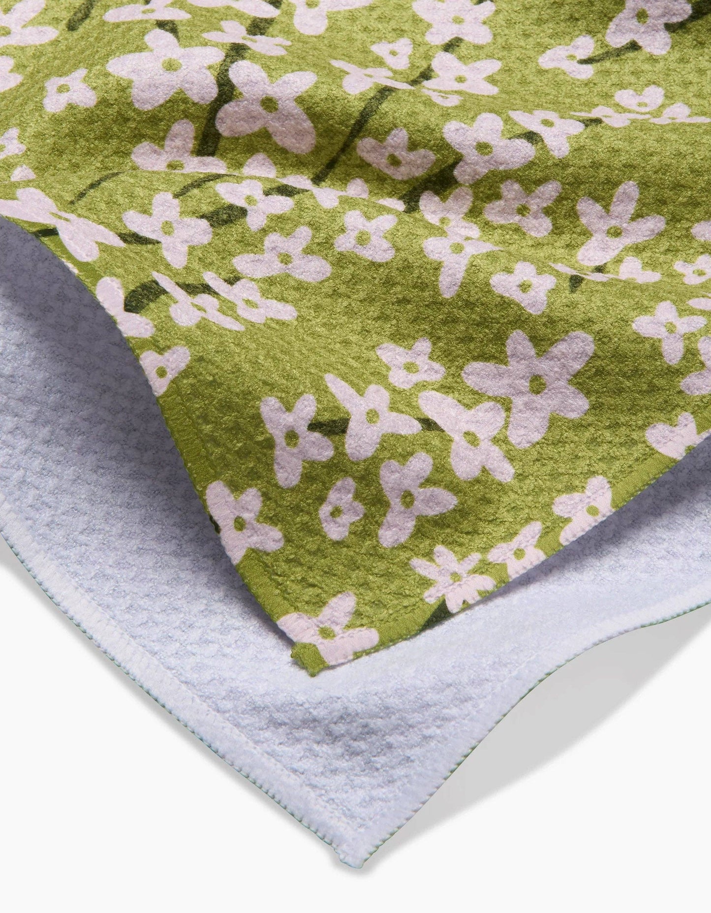 Spring Green Forsythia Tea Towel, Feathered Farmhouse