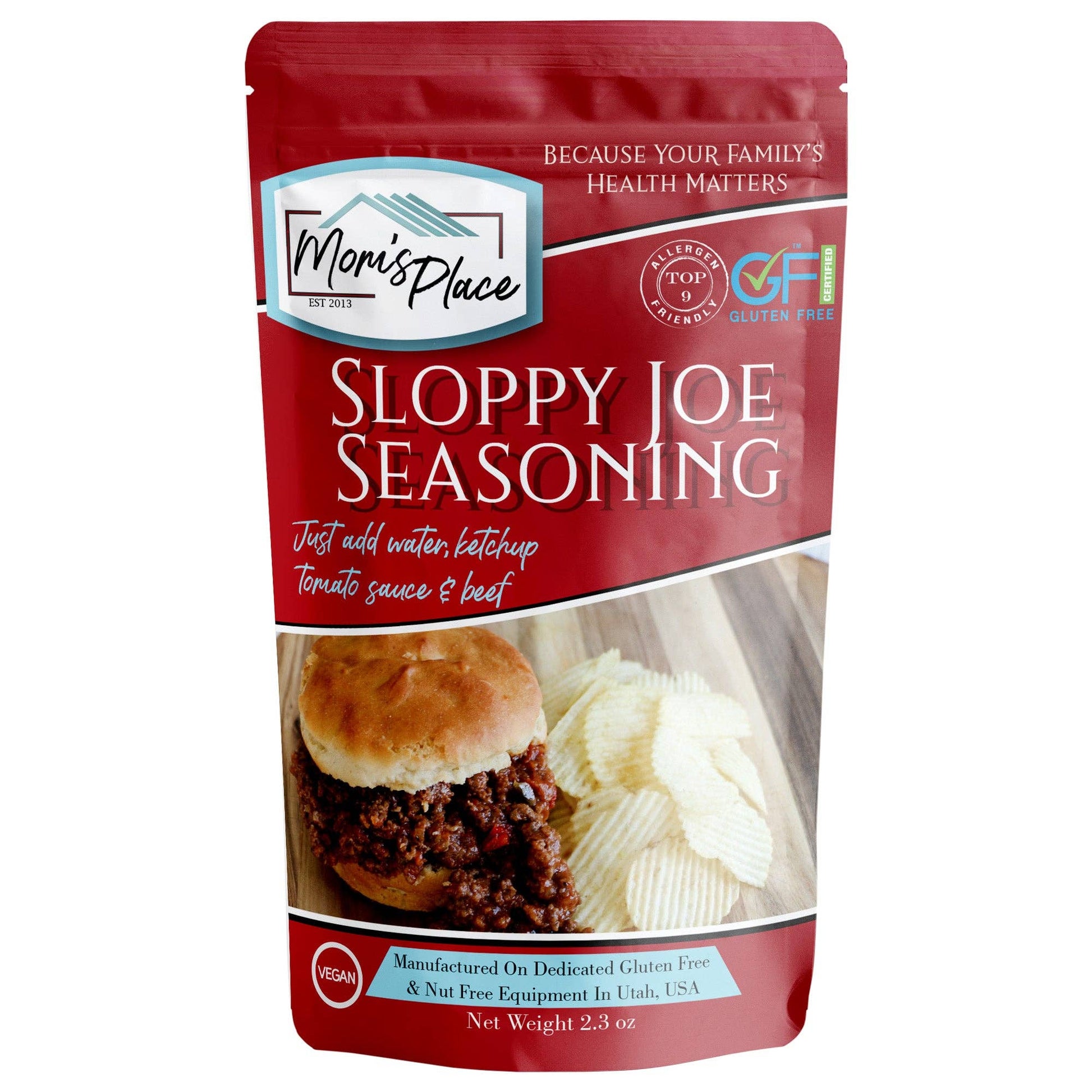 Gluten-Free Sloppy Joe Mix, Feathered Farmhouse
