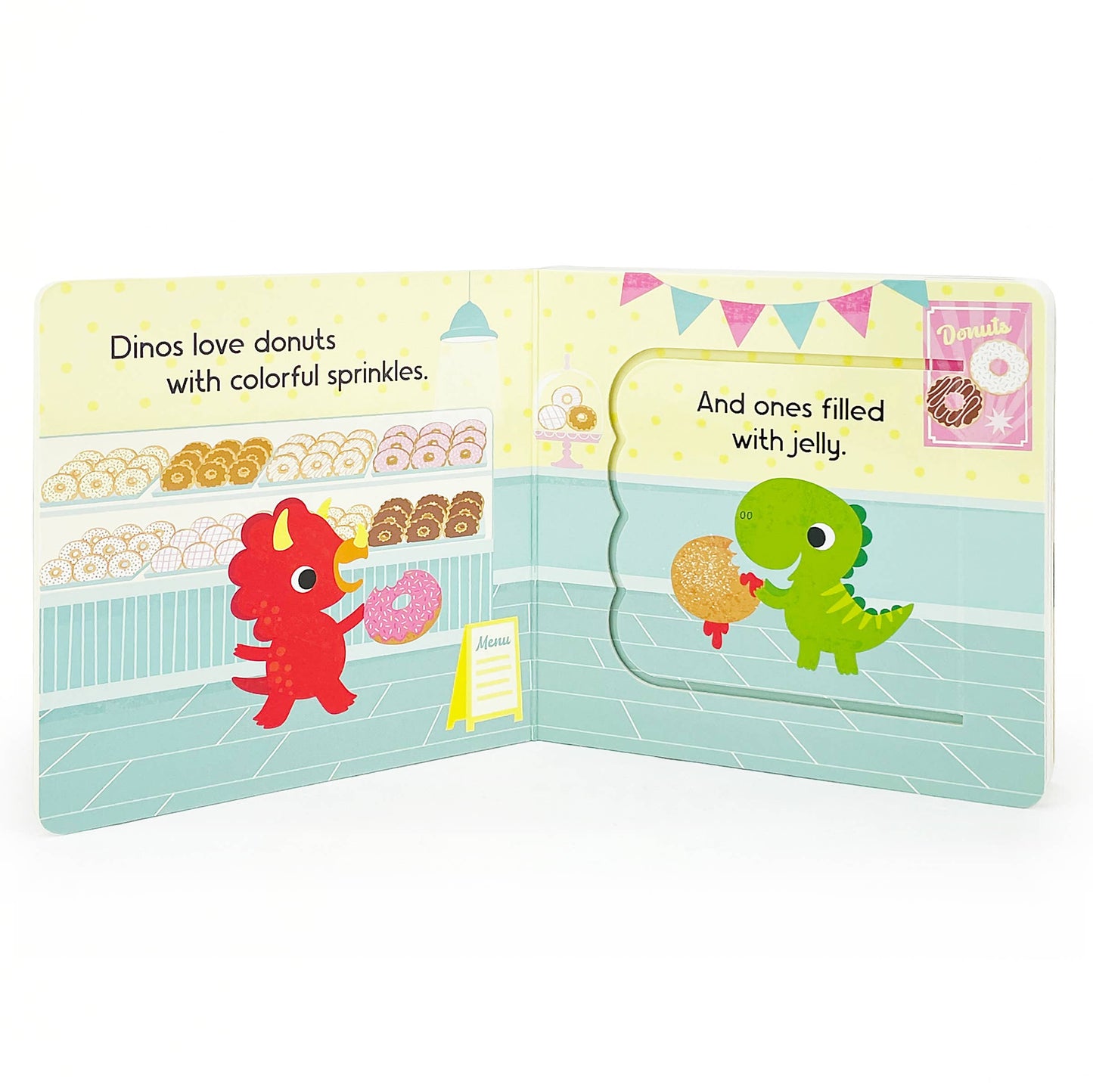 Dinos Love Donuts Lift-a-Flap Book