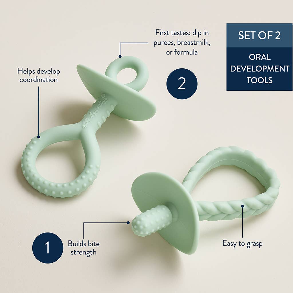 Itzy Pre-Feeding Teether Set™, Feathered Farmhouse