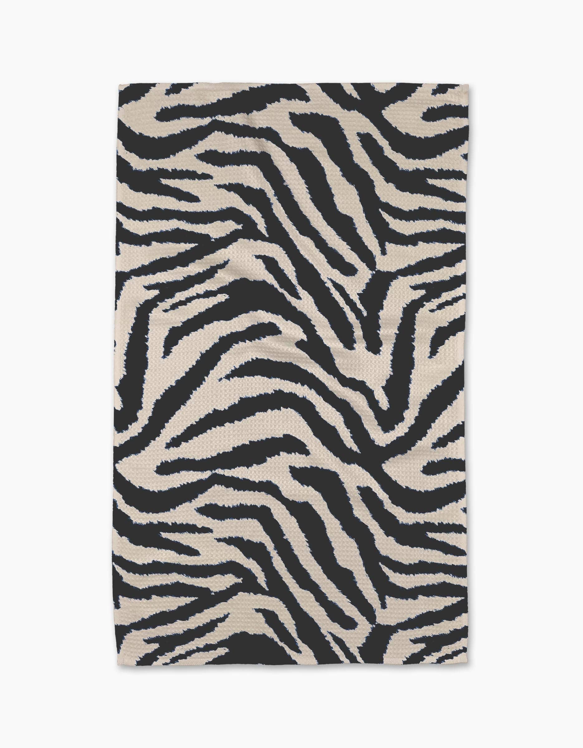 Zira Black Tea Towel, Feathered Farmhouse