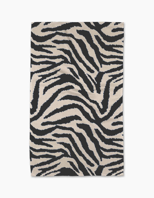 Zira Black Tea Towel, Feathered Farmhouse