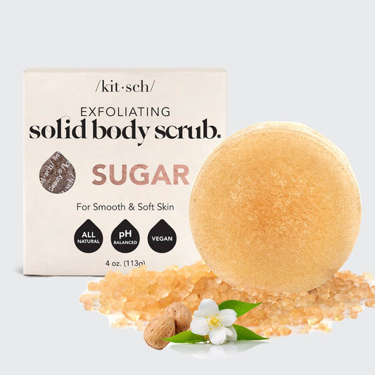 Sugar Exfoliating Body Scrub Bar, Feathered Farmhouse