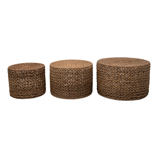 Hand-Woven Nesting Tables, Feathered Farmhouse