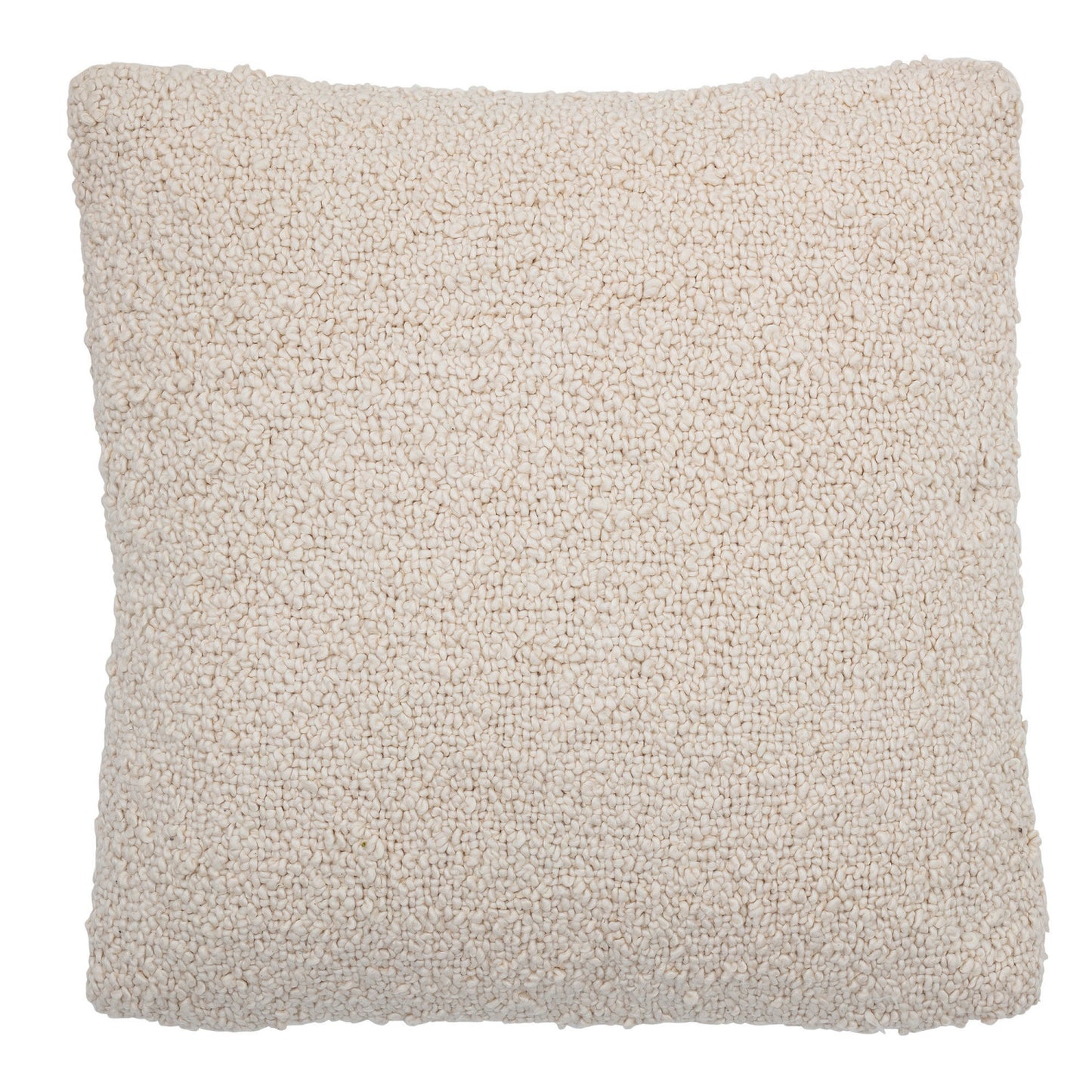 Woven Cotton Boucle Pillow, Feathered Farmhouse