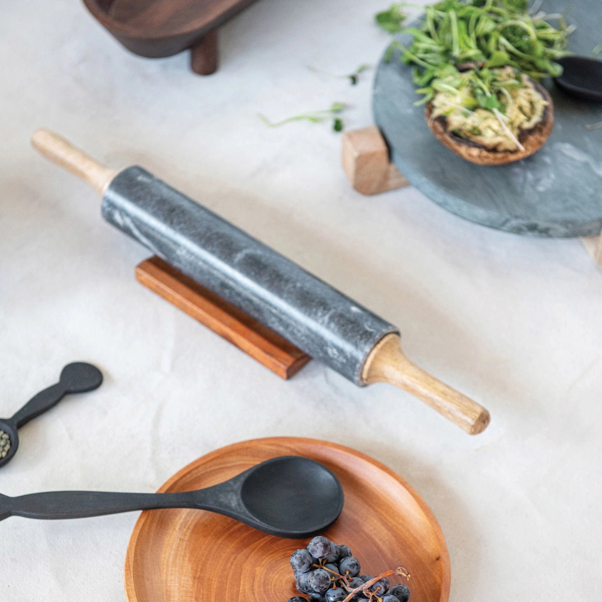 Rolling Pin + Holder, The Feathered Farmhouse