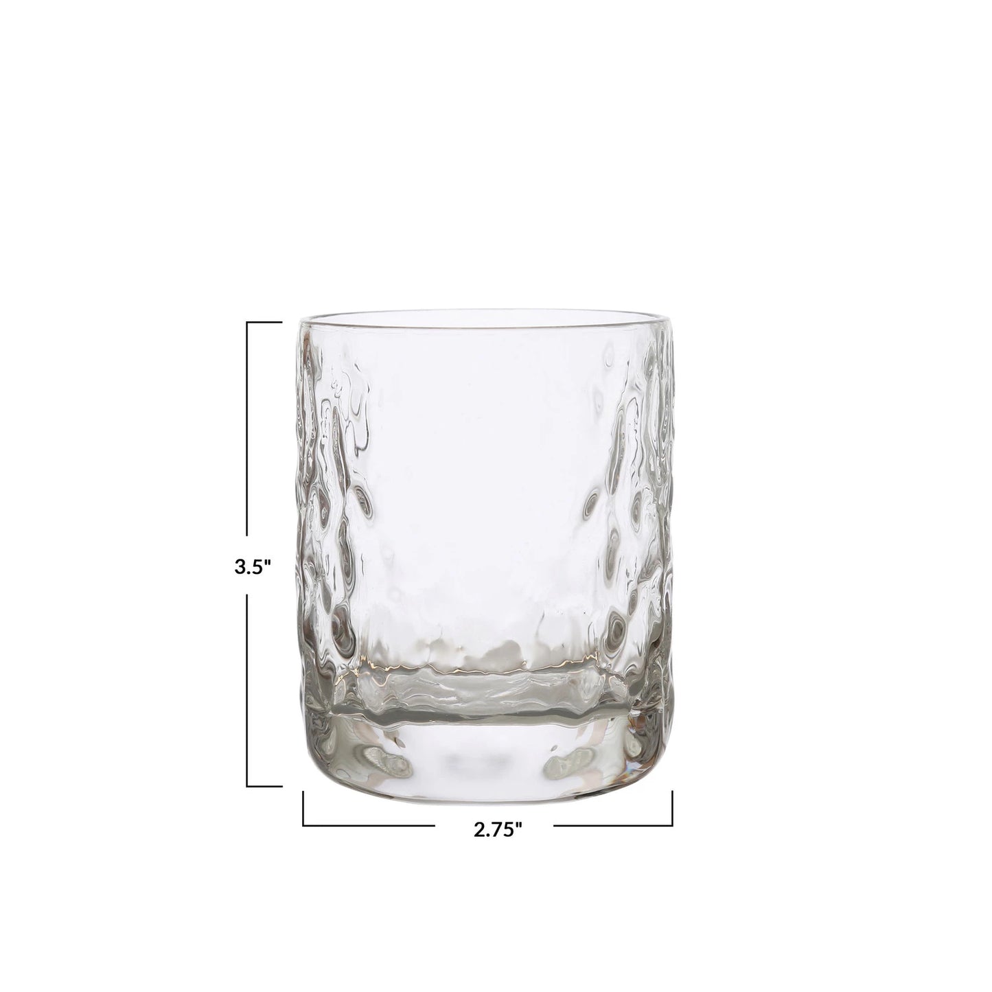 Hammered Drinking Glass, The Feathered Farmhouse