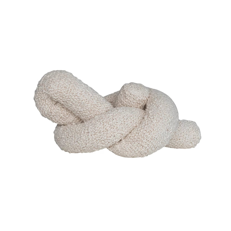 Bouclé Knot Pillow, Feathered Farmhouse
