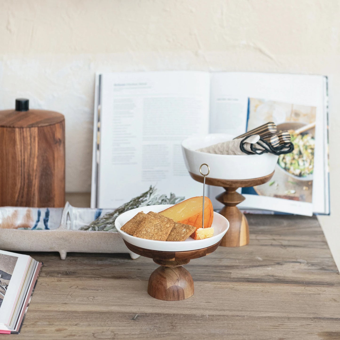 Stoneware Serving Dishes, The Feathered Farmhouse