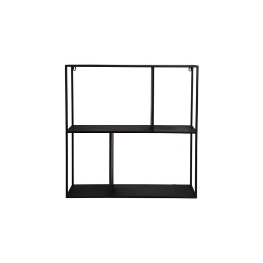 Metal Wall Self with Four Shelves, Feathered Farmhouse