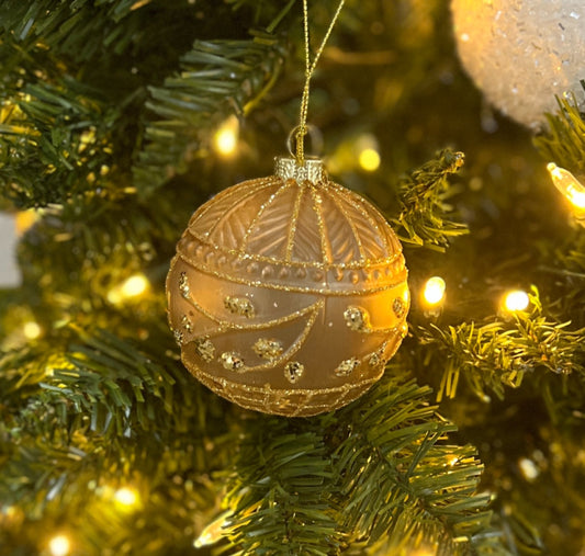Christmas Joy Ornament, Feathered Farmhouse