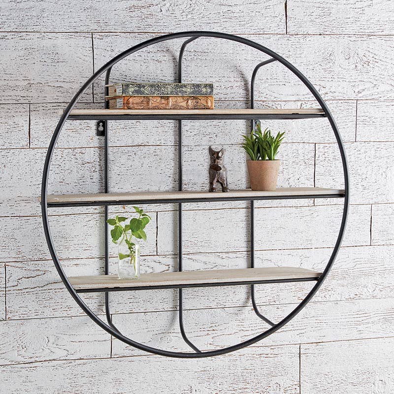 Round Shelves, Feathered Farmhouse