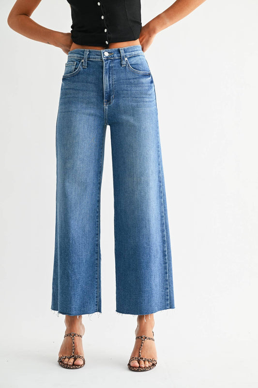 Scissor Cut Wide Leg, Feathered Farmhouse